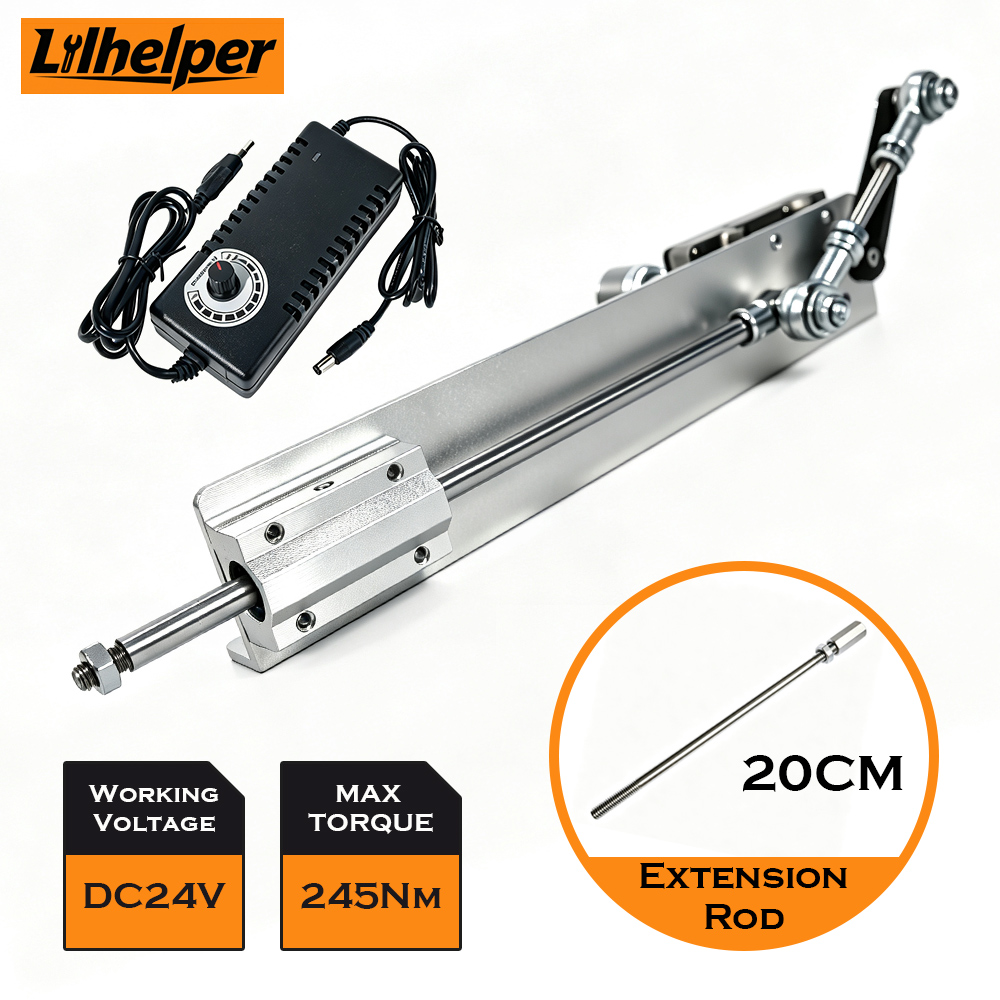 Geared Motor - มอเตอร์ลดรอบแบบเกียร์ DC 220V พร้อมตัวกระตุ้นการเคลื่อนที่แบบลูกสูบ สำหรับงาน DIY