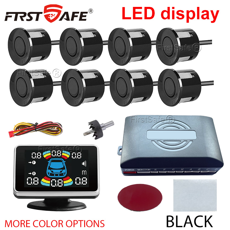 Infrared Obstacle Sensor - ชุดเซ็นเซอร์จอดรถแบบ LED พร้อมเรดาร์ถอยหลังขนาด 22 มม. 6/8