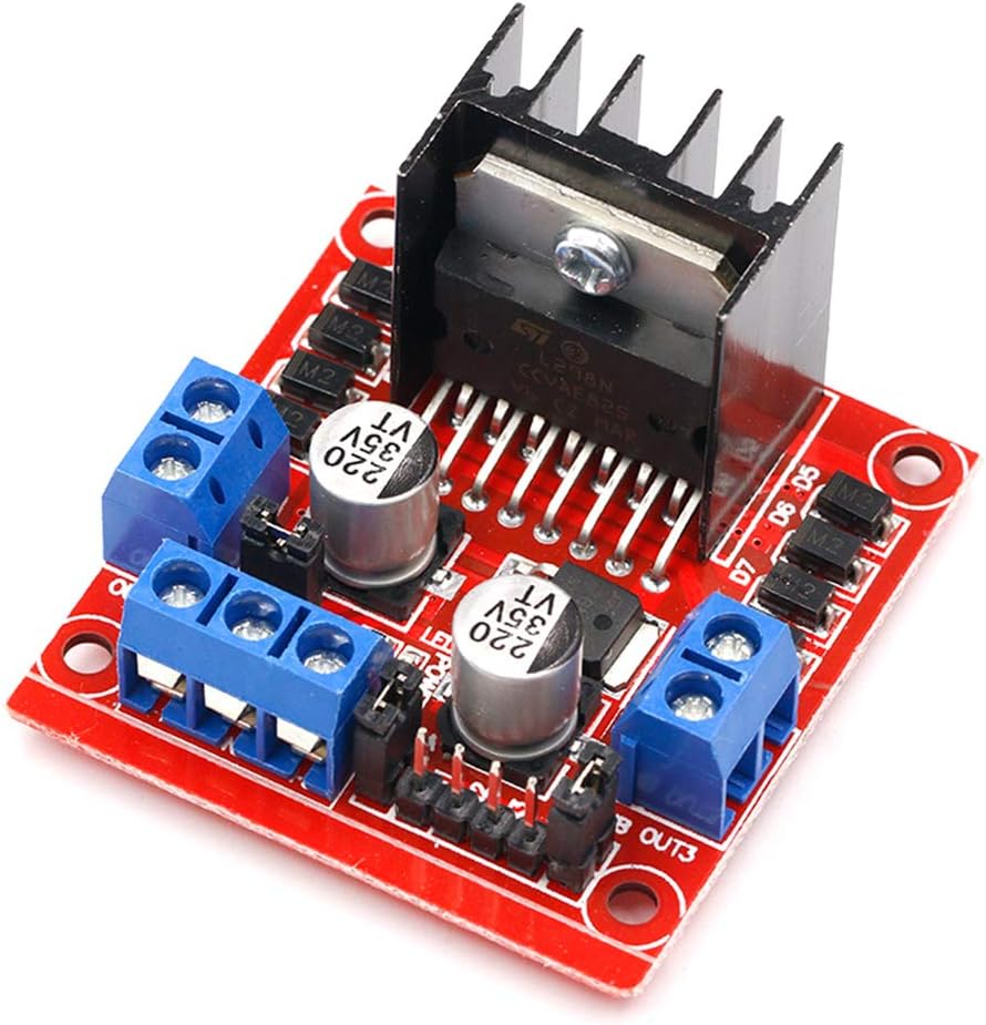 L298N Module - L298N มอเตอร์ไดรฟ์คอนโทรลเลอร์ DC Dual H-Bridge หุ่นยนต์
