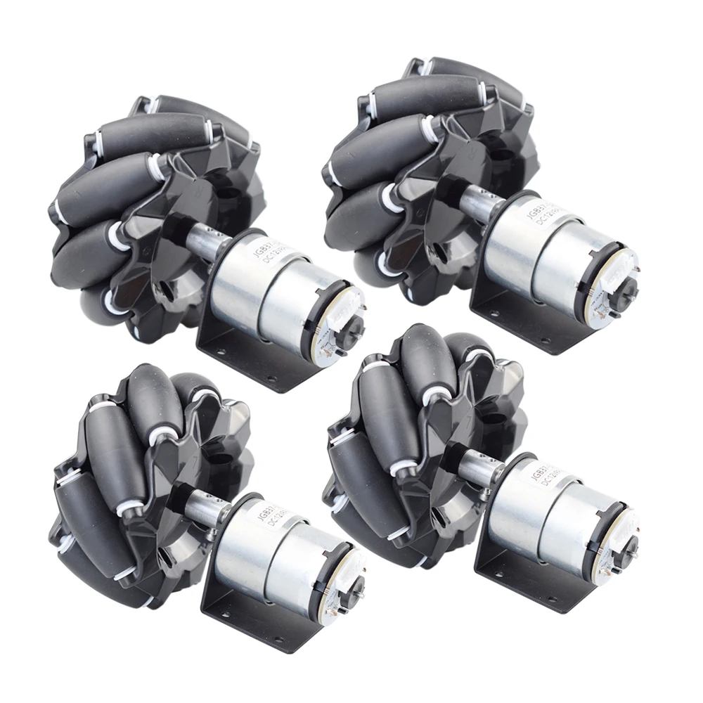 Robot Car Kit - ชุดแชสซีรถหุ่นยนต์ล้อเมคานัม รับน้ำหนักได้ 20 กก. พร้อมมอเตอร์เข้ารหัส DC