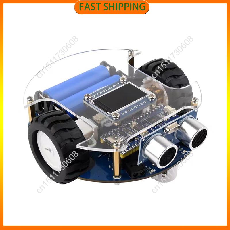 Robot Bluetooth Car - ซื้อเลย RP2350-Plus สมาร์ทรถหุ่นยนต์ Picogo บอร์ดพัฒนาพร้อมโมดูลหลีกเลี่ยงอุปสรรค, โมดูลติดตาม,