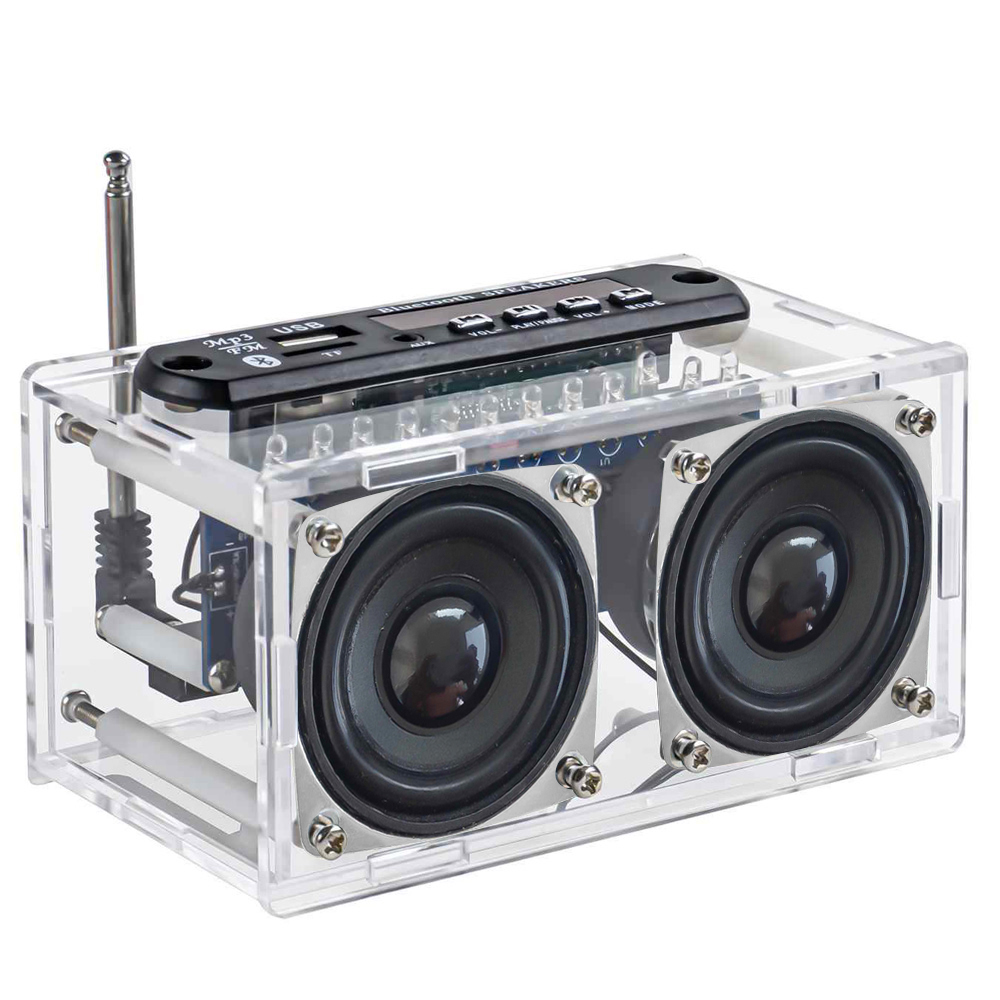 Line Follower Robot - ใหม่ DIY ลําโพงบลูทูธชุดวิทยุ FM 87.5-108MHZ DIY