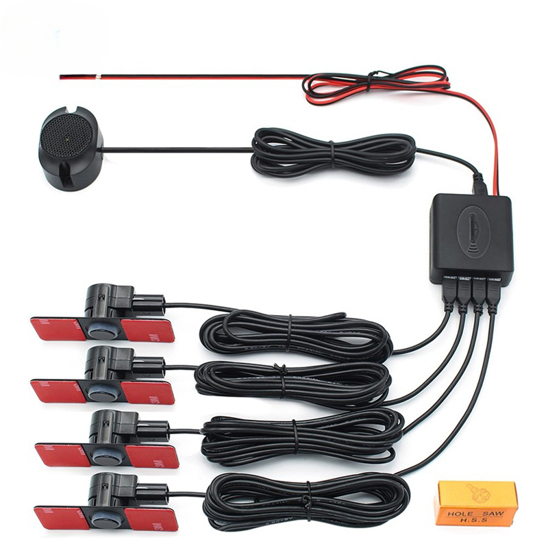 Infrared Obstacle Sensor - เซ็นเซอร์ที่จอดรถ Assistant Parktronics 4 สีดํา/เงิน/สีขาว 13
