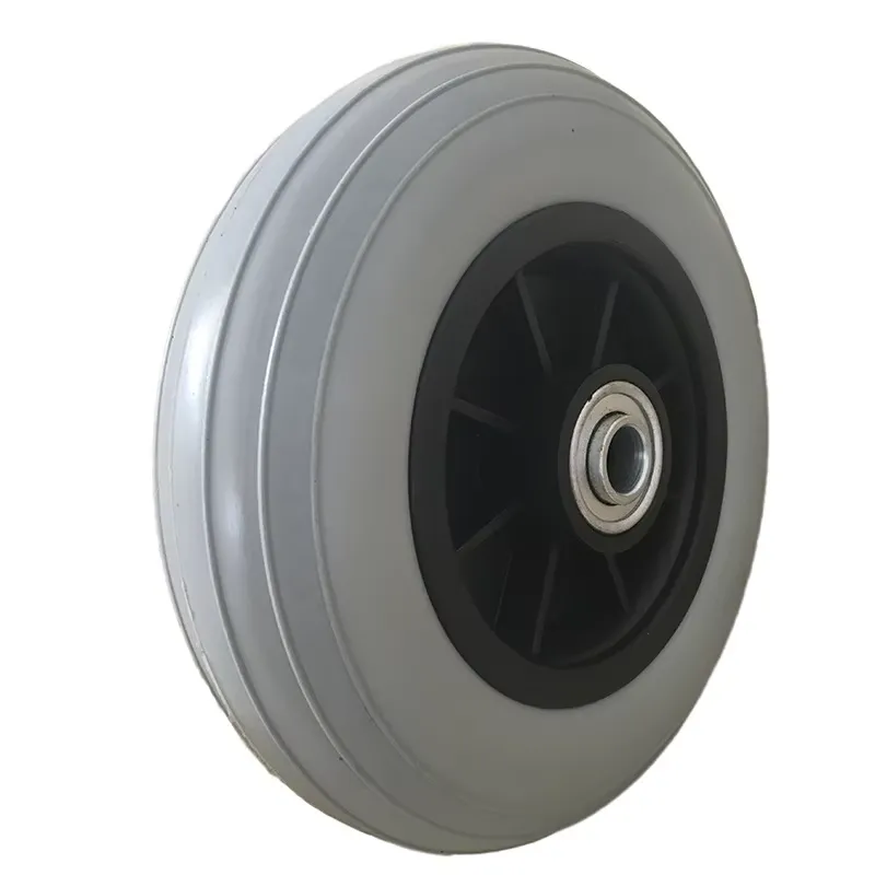 Caster Wheel - ล้อเลื่อนสำหรับรถเข็นคนพิการขนาด 8x2 นิ้ว ทำจากโฟม PU แข็ง,