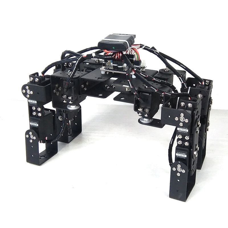 Robot Arm Kit - หุ่นยนต์สี่ล้อ12 dof พร้อมกรงเล็บ servos Bionic สัตว์โปรแกรมได้หุ่นยนต์