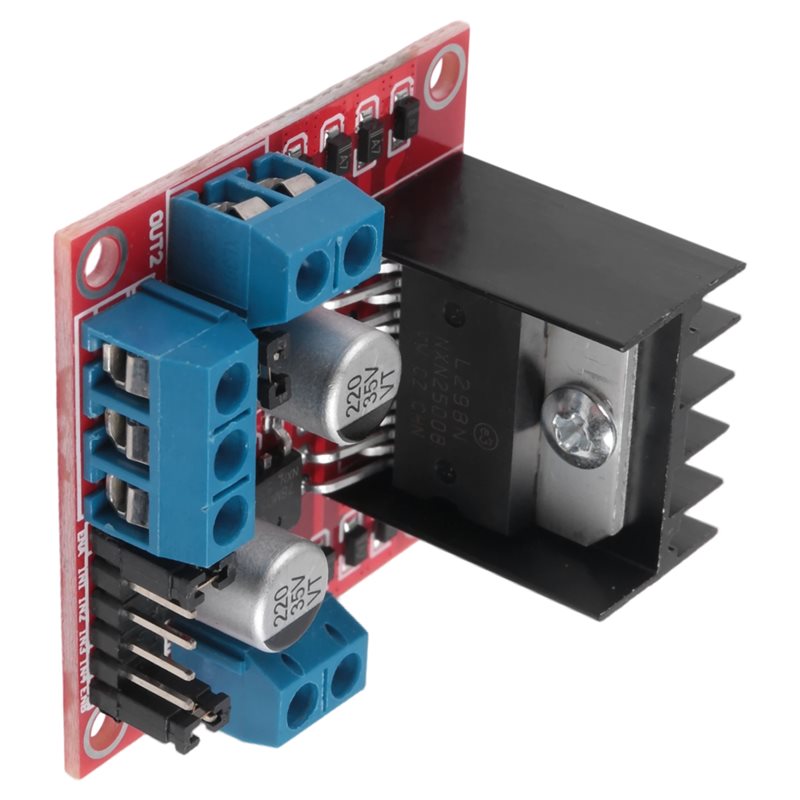L298N Module - โมดูล AED7-L298N บอร์ดควบคุมมอเตอร์สเต็ปเปอร์แบบ Dual H-Bridge 2A/25W