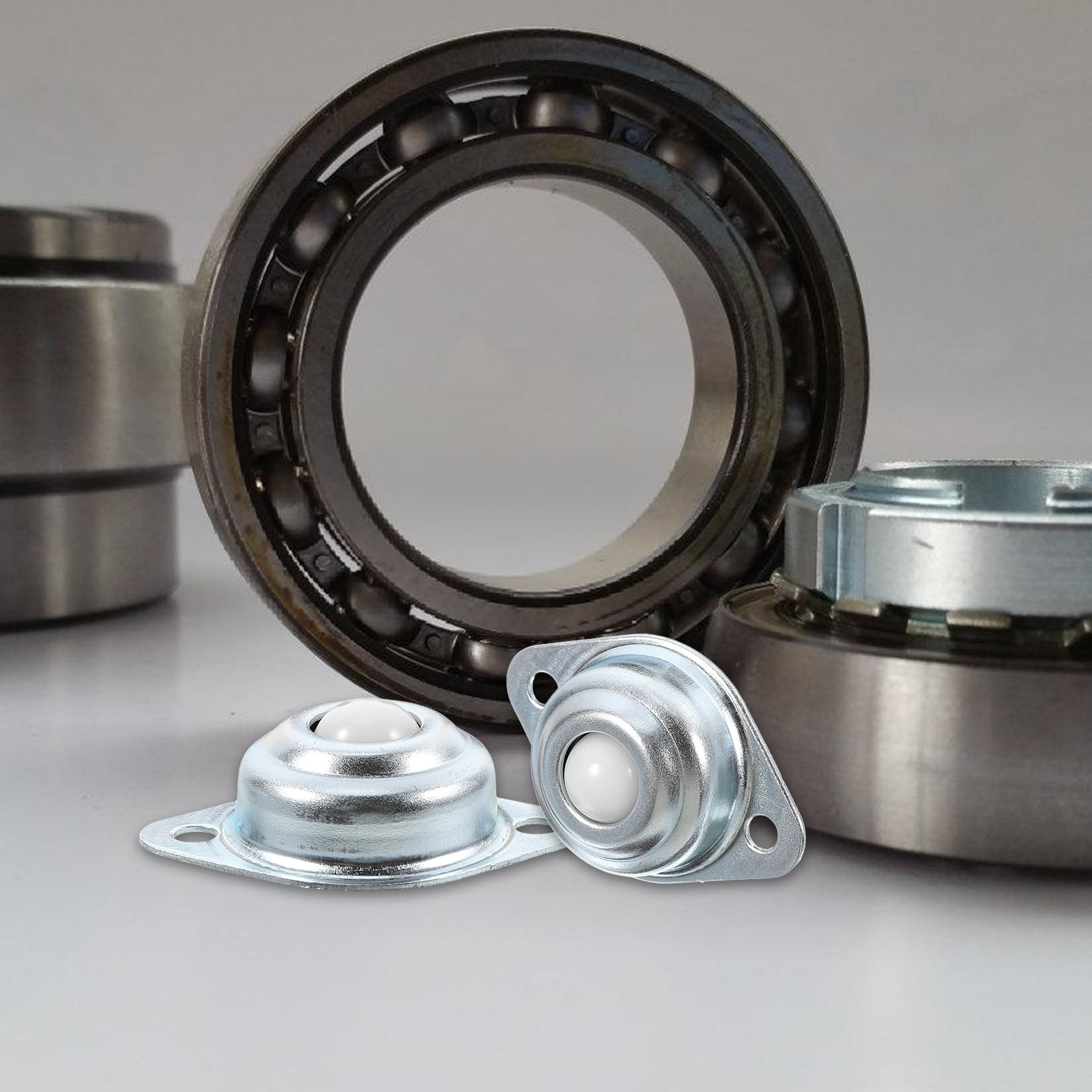Caster Wheel - ลูกกลิ้งอเนกประสงค์พร้อมลูกปืนไนลอน 12 ชิ้น ล้อเฟอร์นิเจอร์หมุนได้ลื่น ล้อสำหรับเครื่องใช้ไฟฟ้าขนาดเล็ก ลูกปืนล้อขนาดเล็ก