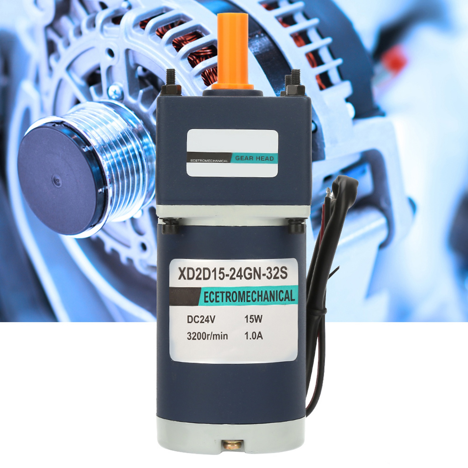 Geared Motor - มอเตอร์เกียร์ทดรอบ มอเตอร์เกียร์ทดรอบ DC24V 15W XD2D15-24GN-32S มอเตอร์เกียร์ทดรอบแม่เหล็กถาวร