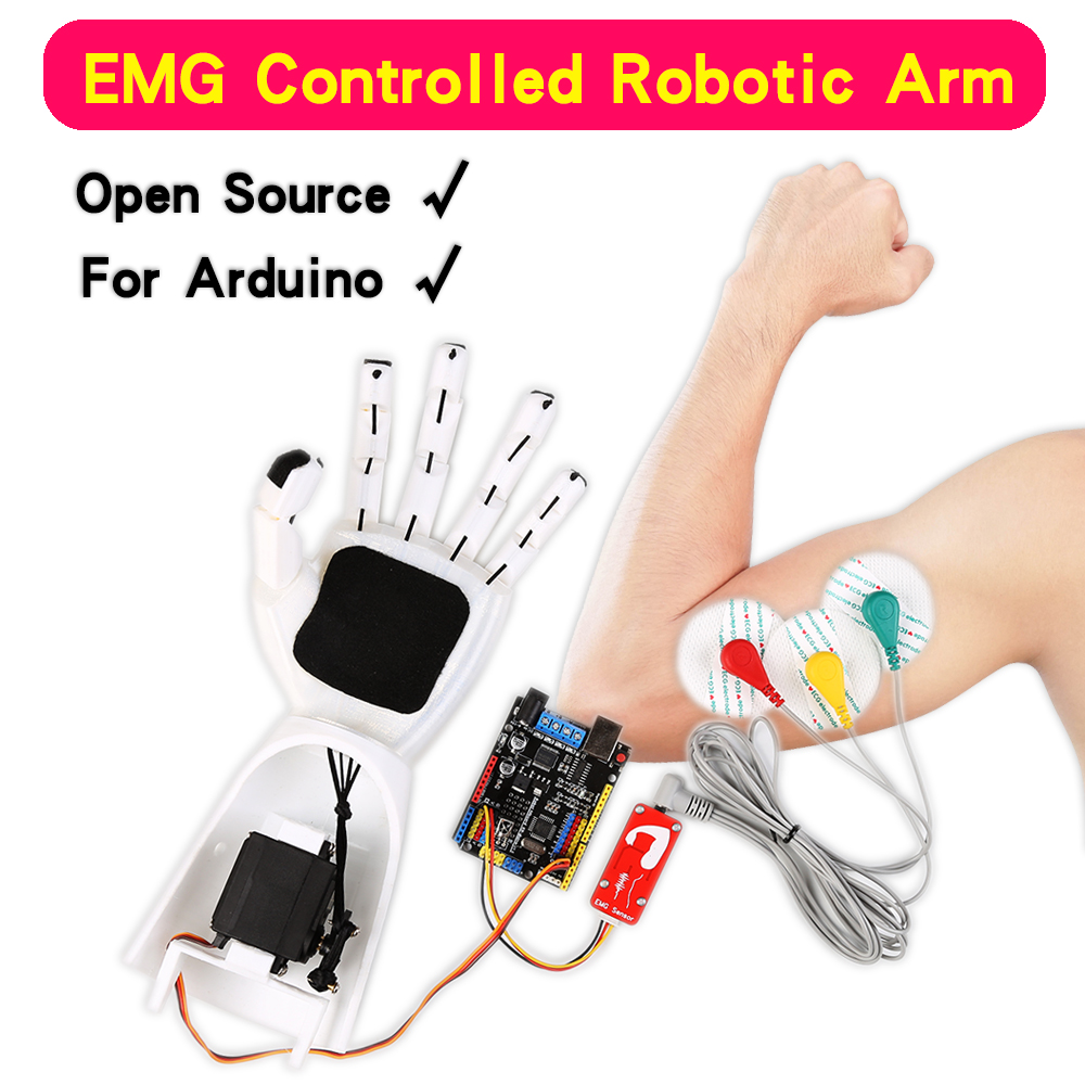 เซ็นเซอร์ EMG แขนหุ่นยนต์เซ็นเ - Robot Arm Kit บทวิจารณ์และราคา