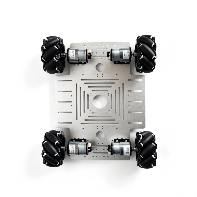 ชุดรถหุ่นยนต์ล้อเมคานัม 4WD รั - Robot Car Kit บทวิจารณ์และราคา
