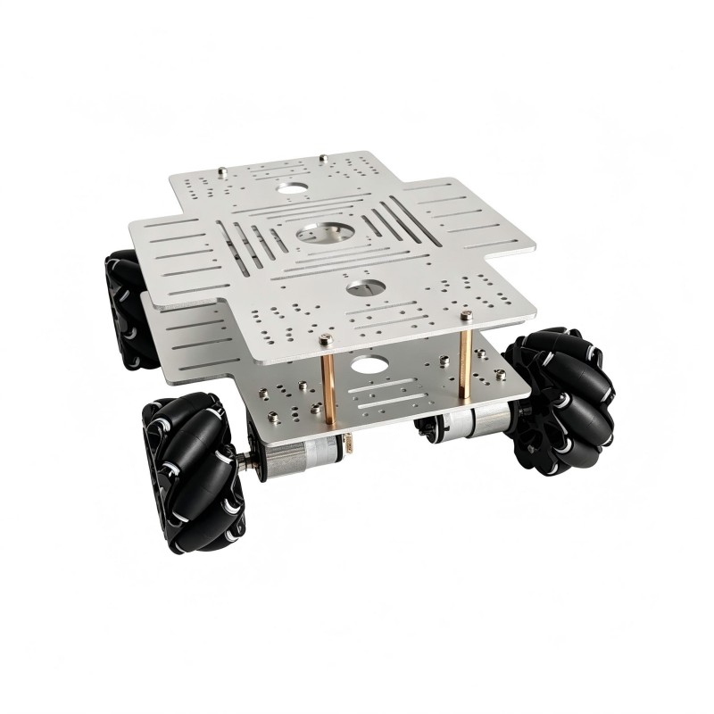 ชุดรถหุ่นยนต์ล้อเมคานัม 4WD รั - Robot Car Kit บทวิจารณ์และราคา