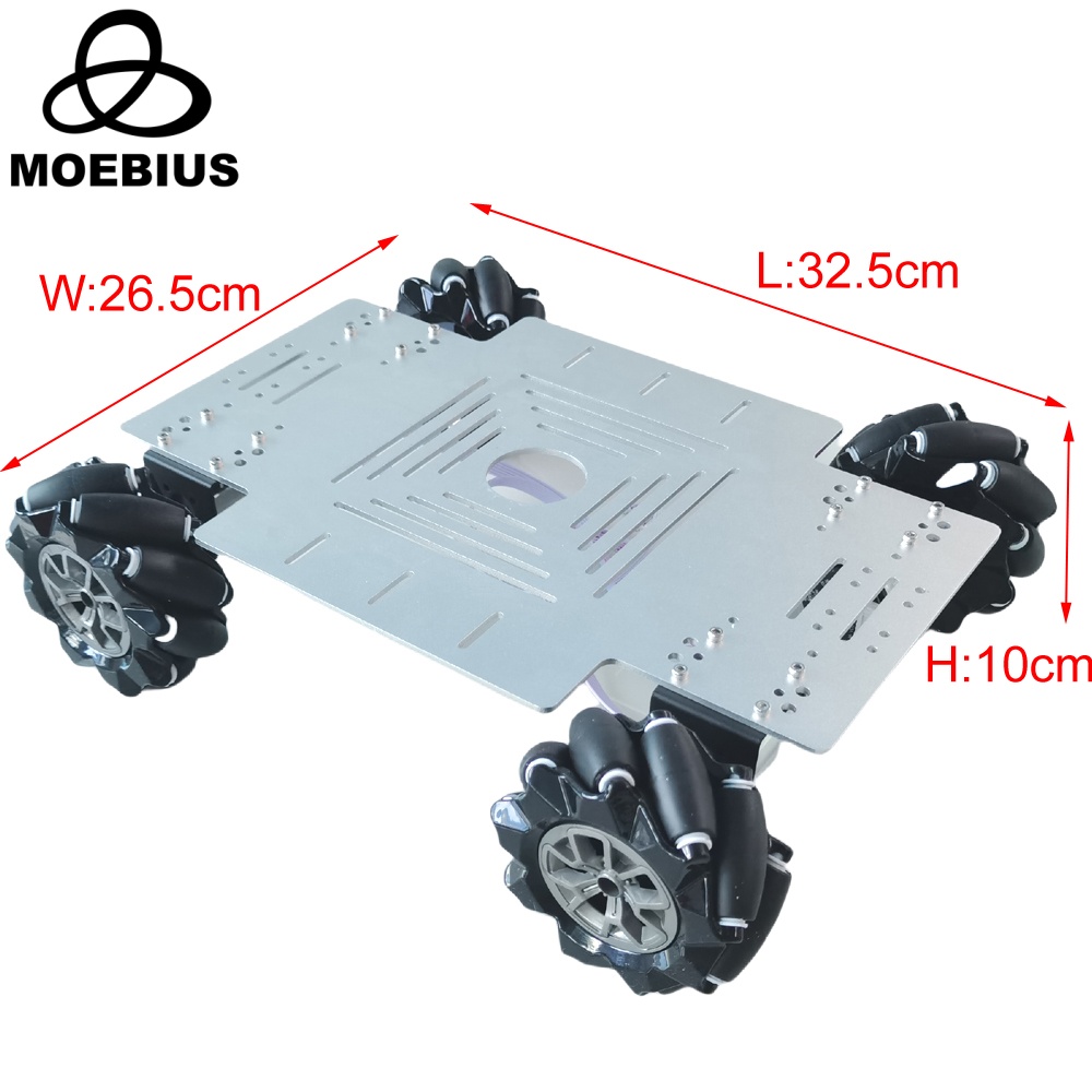 ชุดประกอบรถหุ่นยนต์ล้อเมคานัม  - Robot Car Kit บทวิจารณ์และราคา