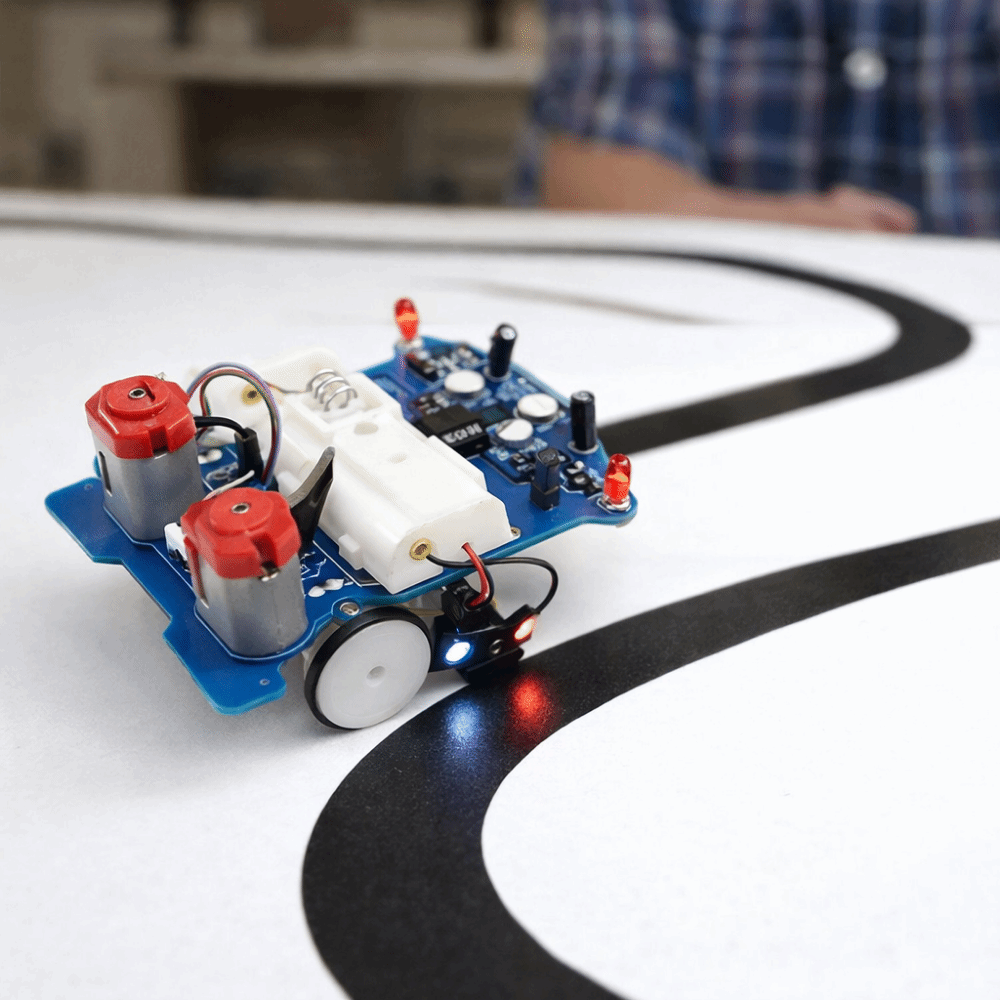 ชุดอุปกรณ์ DIY รถติดตามอัจฉริย - Line Follower Robot บทวิจารณ์และราคา