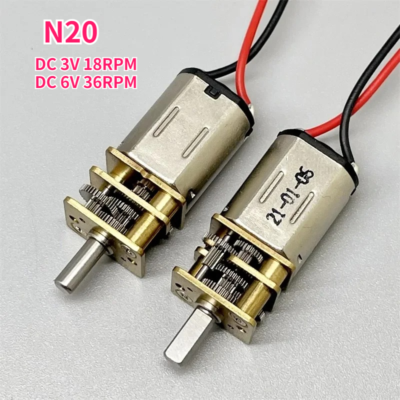 มอเตอร์เกียร์โลหะขนาดเล็ก N20  - Geared Motor บทวิจารณ์และราคา