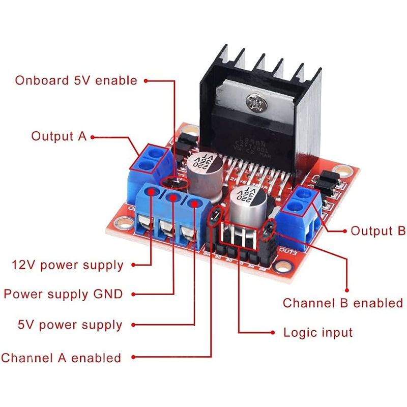 L298N โมดูลบอร์ด L298N stepper - L298N Module บทวิจารณ์และราคา