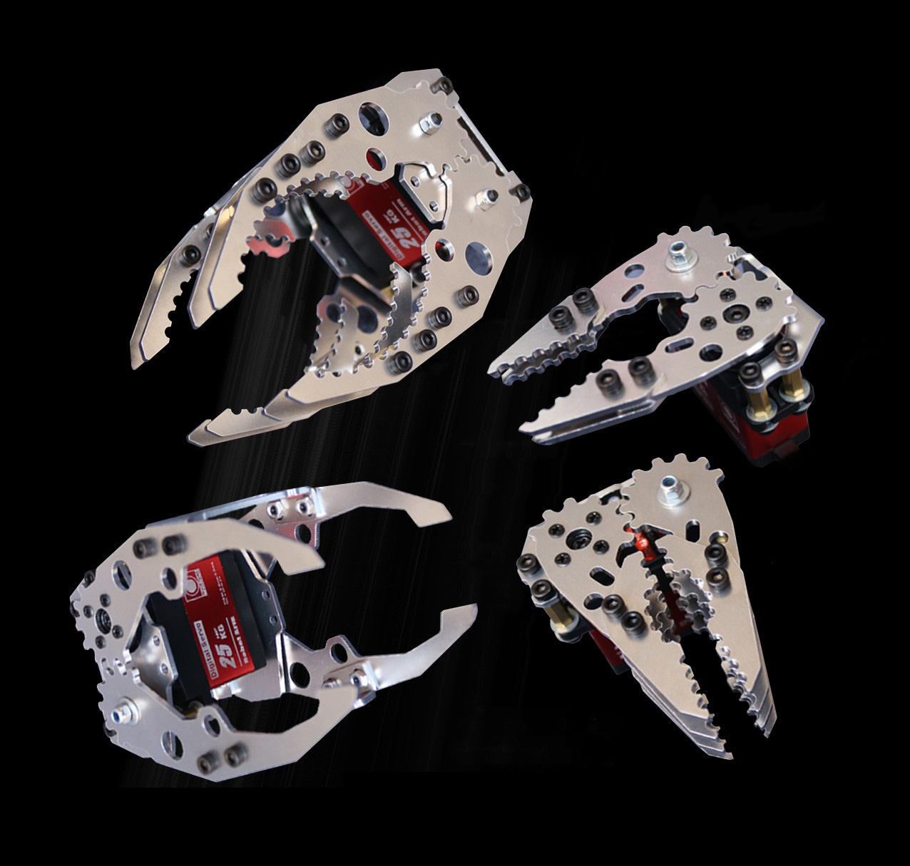 โลหะ Mechanical Gripper Hand C - Robot Gripper Claw บทวิจารณ์และราคา