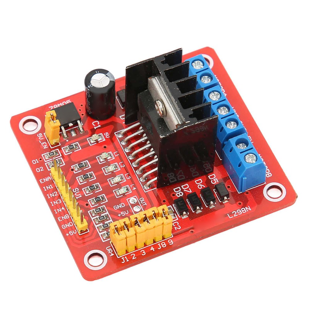 โมดูลควบคุมมอเตอร์สเต็ปเปอร์ L - L298N Module บทวิจารณ์และราคา