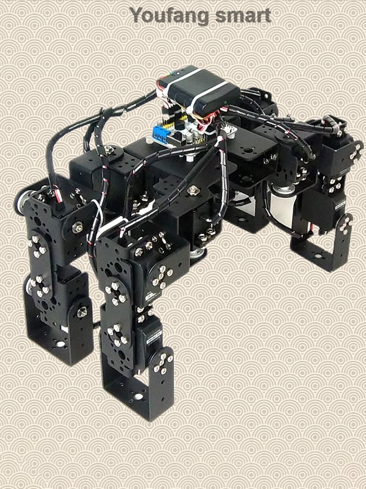 หุ่นยนต์สี่ล้อ12 dof พร้อมกรงเ - Robot Arm Kit บทวิจารณ์และราคา