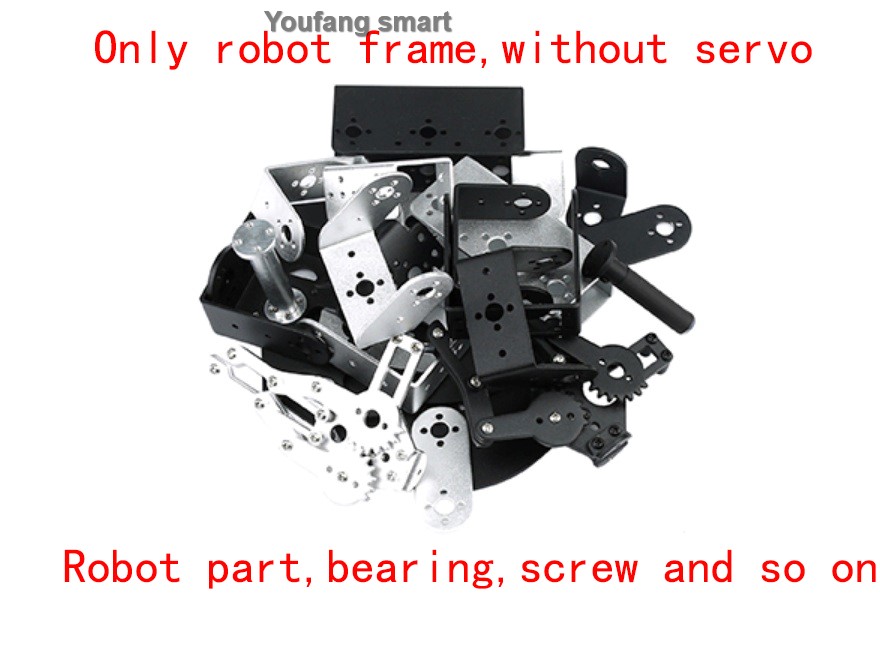 หุ่นยนต์สี่ล้อ12 dof พร้อมกรงเ - Robot Arm Kit บทวิจารณ์และราคา
