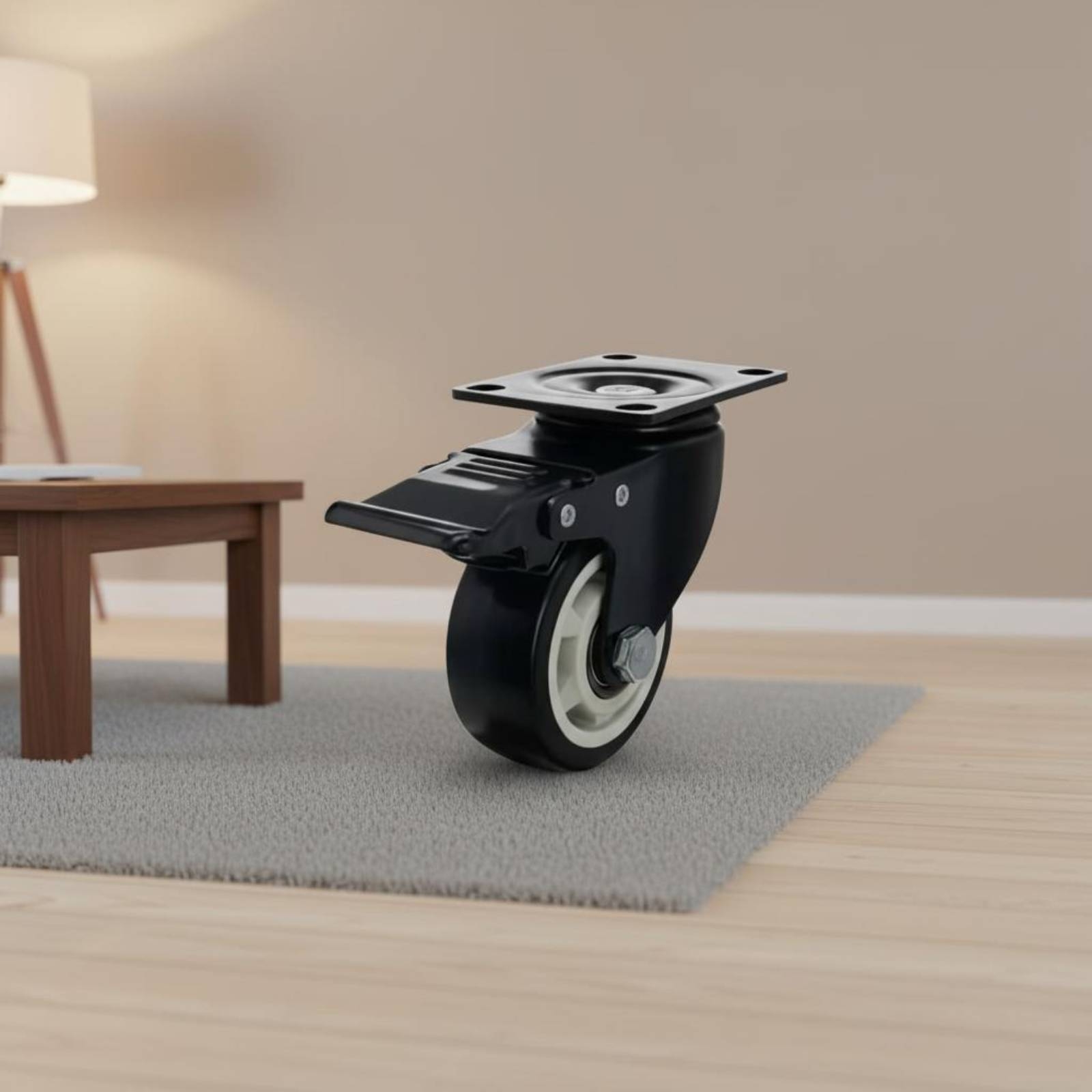 ล้อไนลอนแบบแผ่น ล้อเบรกแบบหมุน - Caster Wheel บทวิจารณ์และราคา