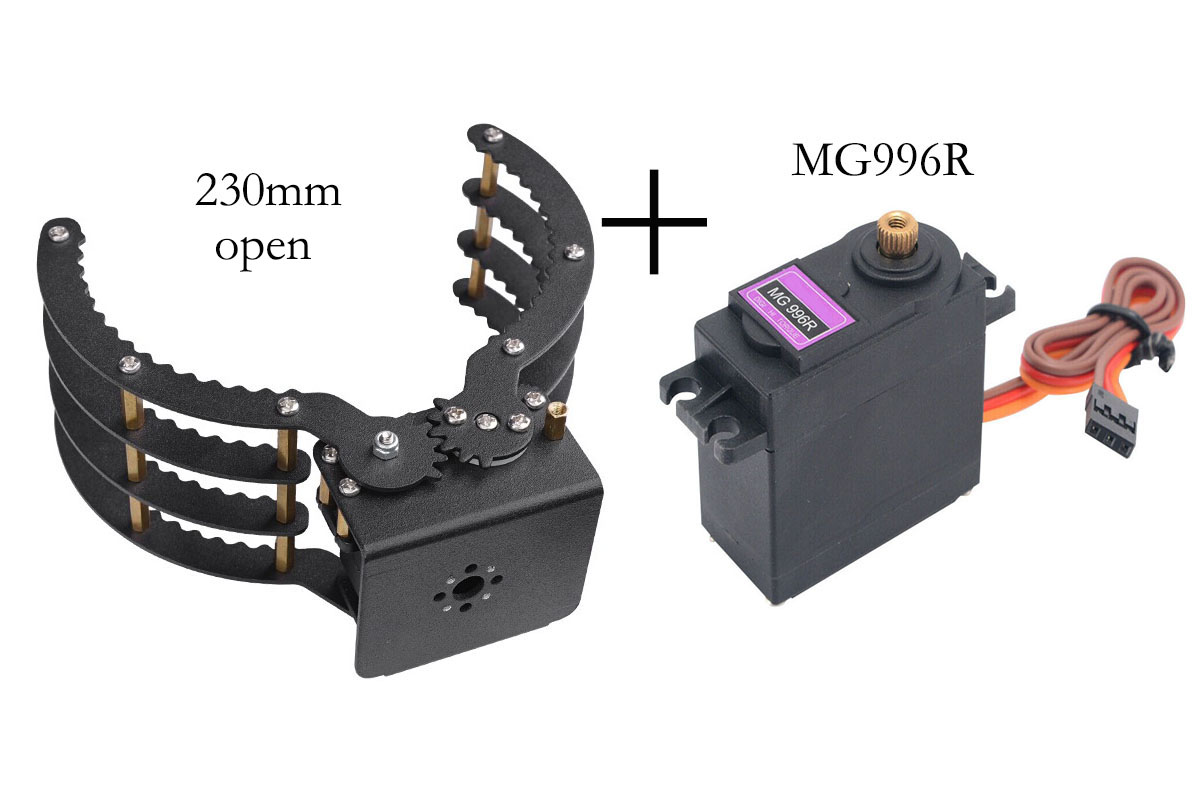 ชุดอุปกรณ์ DIY แขนกลหุ่นยนต์ พ - Robot Gripper Claw บทวิจารณ์และราคา